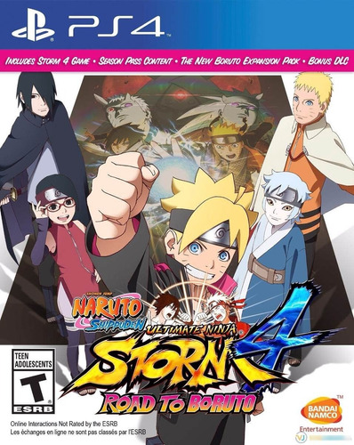 Naruto Shippuden: Ultimate Ninja Storm 4 Road to Boruto  Naruto Shippuden: Ultimate Ninja Storm Standard Edition Bandai Namco PS4 Físico