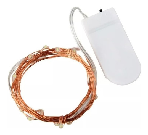 Guirnaldas Micro Led Cobre Hadas 2 Mts 20 A Pilas Incluidas