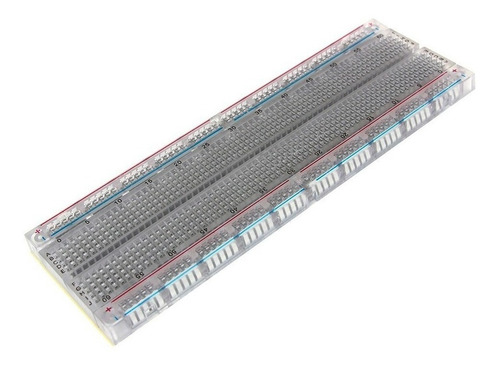 Protoboard Breadboard Transparente 830 Puntos Proto Tablilla