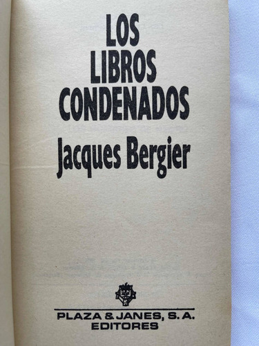 Imagen 3 de 9 de Jacques Bergier Libros Condenados De Rebelión De Los Brujos