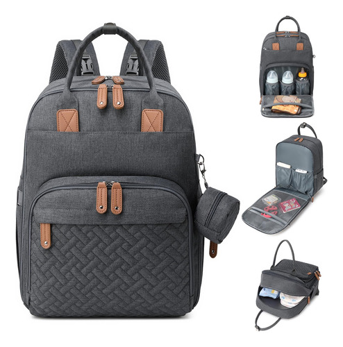 Mochila Para Pañales Multifunción Gran Capacidad Impermeable
