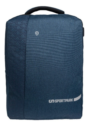 Imagen 2 de 7 de Mochila Porta Notebook 15.6 Antirrobo Usb Hasta 17 Pulgadas