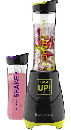 Liquidificador portátil Cadence Shake Up! BLD700 600 mL preto com jarra de tritan 220V