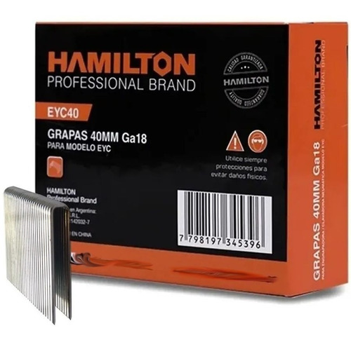 Grampa Engrapadora Pack De 2482 5,7 X 40 Mm Hamilton Grapa