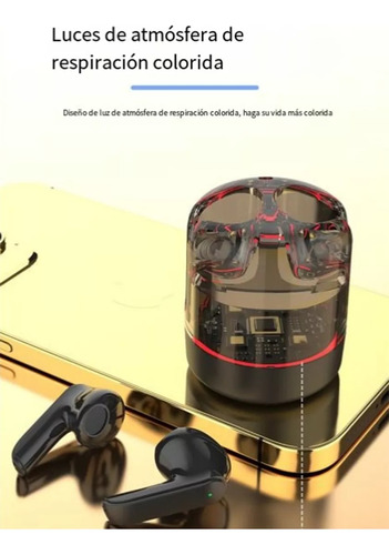 Estuche De Carga Transparente Para Auriculares Bluetooth A