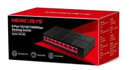 Imagen 1 de 4 de Switch Sobremesa 8-puertos Ms108g 10/100/1,000 Mbps