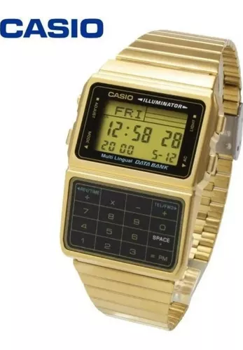 Reloj Original Casio® Calculadora Databank Vintage Nuevo