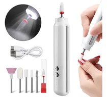 Comprar Torno Uñas Recargable 15.000 Rpm Con Luz Led + De Brocas
