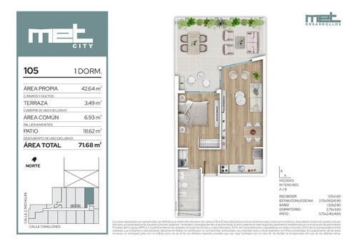Venta Apartamento 1 Dormitorio Centro