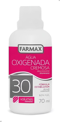 Água Oxigenada Cremosa 30 Volumes 70ml Farmax