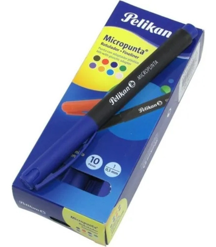 Micropunta Pelikan Azul X 10 U - Unidad a $2150