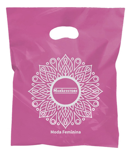 Sacola Plástica Personalizada 40x50, Espessura 0,12 500 Unid