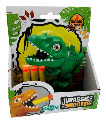 Dino Shooter Jurásico Lanza Dardos- Monkey Toys- Ditoys