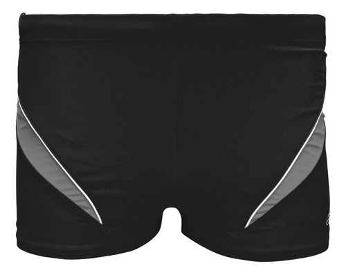 Traje De Baño Barracuda Hombre Boxer Clip Negro Gris