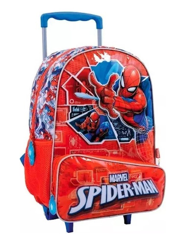 Mochila Con Carro 16  Spider-man Rojo (6414)
