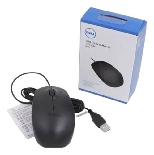 Mouse Usb Dell Optico 1000 Dpi Ergonomico Skmo0020 