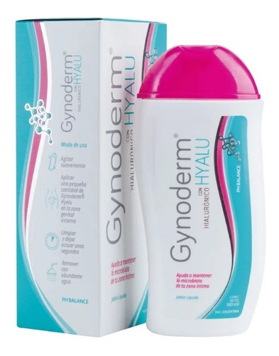 Jabon Intimo Femenino Gynoderm Hyalu Hialuronico X 180 Ml 