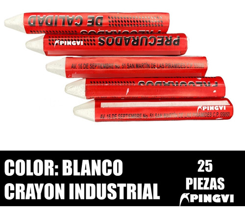 Crayon Crayola Industrial Para Llantas Bolsa Con 25pz
