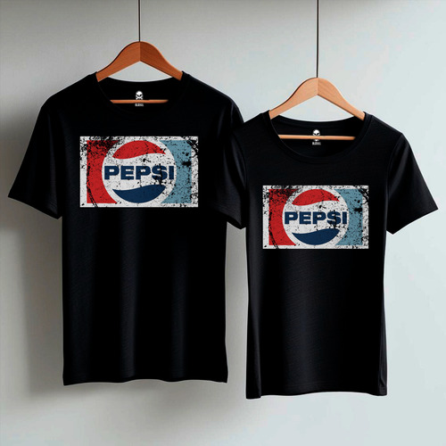 Remera Pepsi Logo Vintage Retro 100% Algodón Premium
