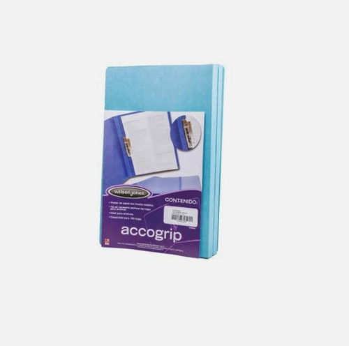Folder Carta / Palanca A Presión Accogrip (4 Unidades) Azul