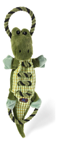 Charming Pet Ropes-a-go-go Gator Juguete Interactivo De Pelu