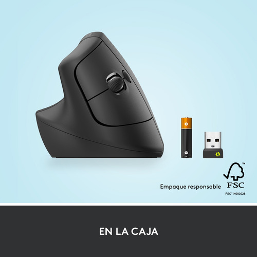 Mouse Izquierdo Logitech Mx Vertical Lift Grafito Revogames