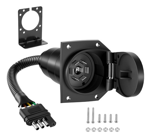 Adaptador Plano De Luz De Remolque De Camión De 4 A 7 Vías, 