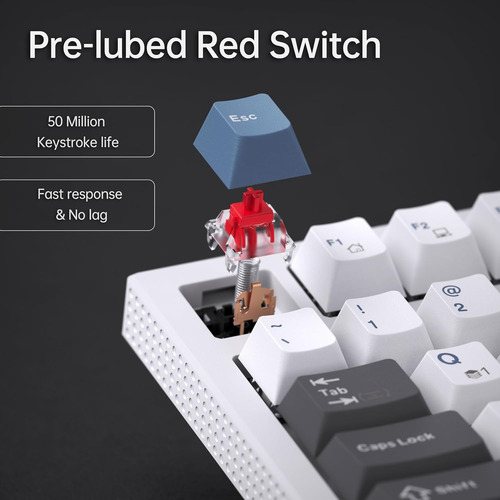 Teclado Para Juegos Kemove K98se Con Retroiluminación Led Pr
