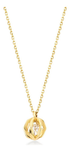 Collar De Bolas Enjauladas De Oro Macizo De 14k | Collares D