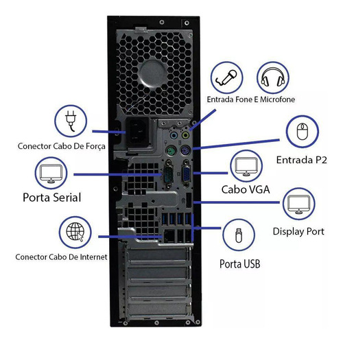 Cpu Desktop Hp 8300 I5 3° Geração 8gb 1tb Wifi (Usado)