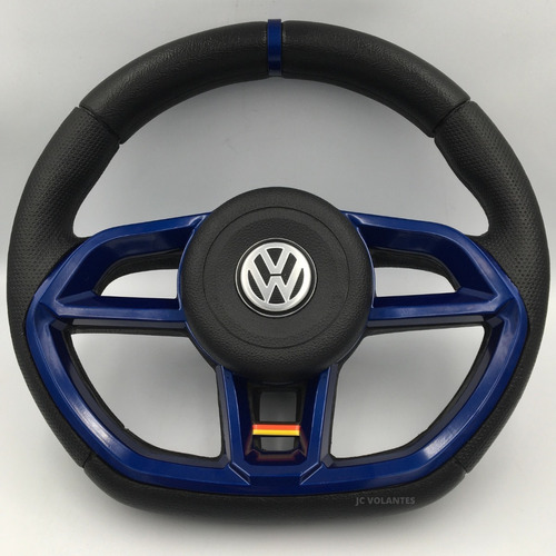 Volante Esportivo Gti Azul Caminhão Vw Fuscão