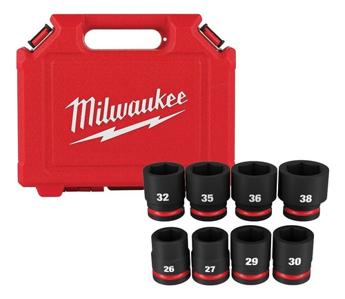 Conjunto de dados de impacto Milwaukee de 8 peças Mm 3/4 49-66-7019