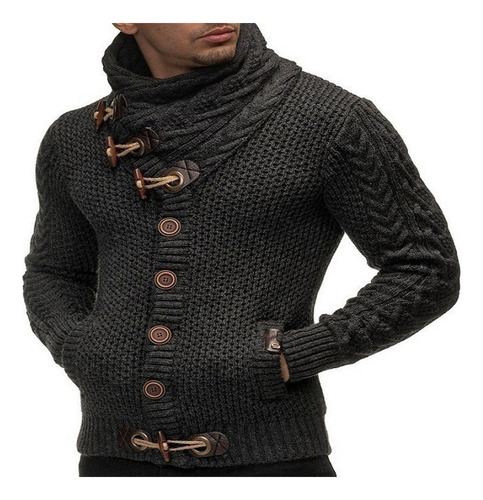 Ocio Hombre Ropa De Cuello De Tortuga Hombre Suéter Cárd [u]