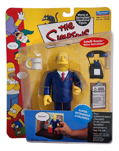 Figura Los Simpsons Playmates Ser8 Super Intendente Chalmers