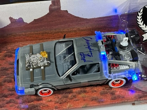 Back To The Future Delorean Firmado Por Christopher Lloyd 