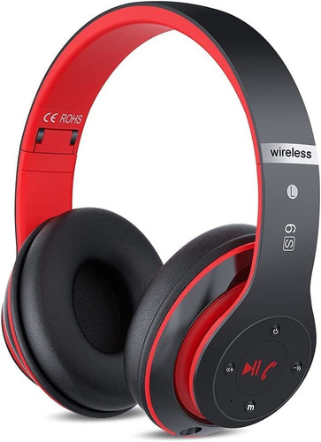 6s Bluetooth Headphones Over-ear, Hi-fi Stereo Foldable Wire