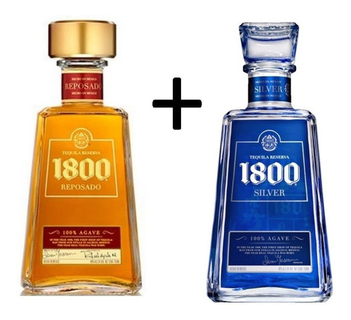 Kit Tequila 1800 Original Reposado + Silver Frete Grátis