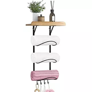 Towel Rack For Bathroom?wall Mount Towel Rack With Top ...