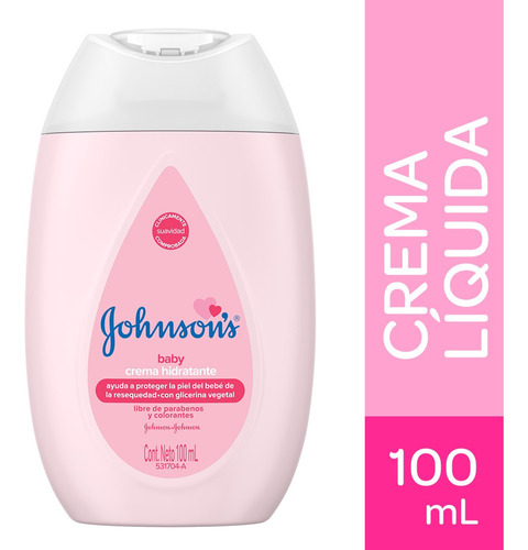 Crema Liquida Johnsons Baby Frasco X 100 Ml