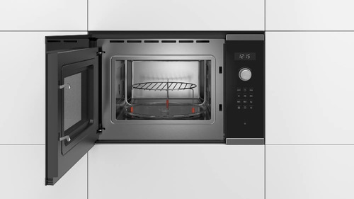 Microondas Grill Bosch Serie 6 Bel554ms0 Acero Inox Negro