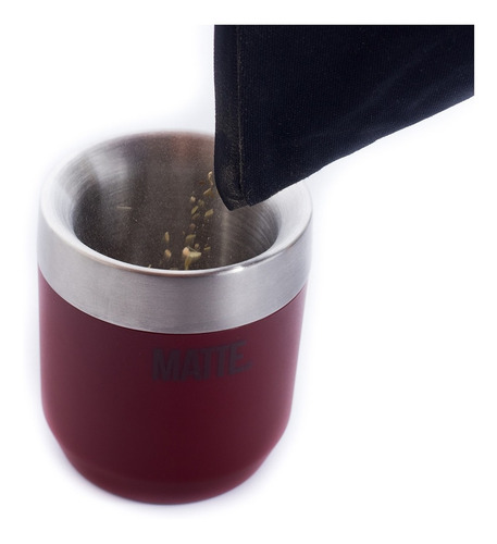 Mate Acero Inoxidable Térmico + Bombilla - Matte Ds Line-