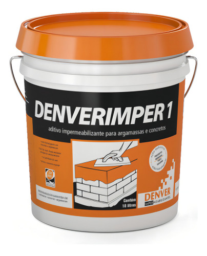 Aditivo Impermeabilizante Denverimper 1 18l Cor Branco