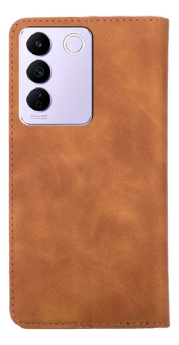 Funda De Pu Marrón Claro For Vivo S16e/v27e
