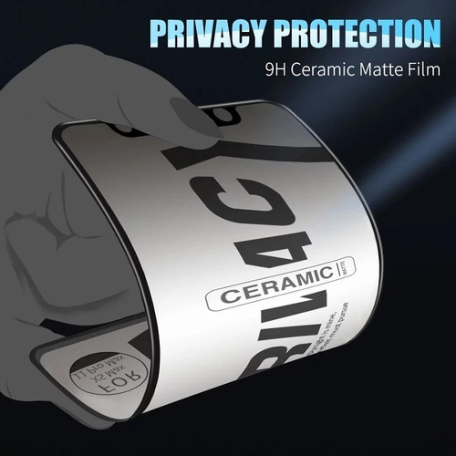 Imagen 3 de 3 de Mica iPhone 13 Pro Max - Antiespia Protector - De Cerámica