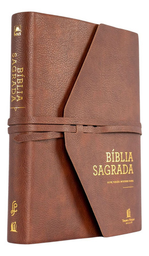 Bíblia Sagrada | Nvi Capa Couro Soft | Marrom Artesanal Com Espaço Para Anotações