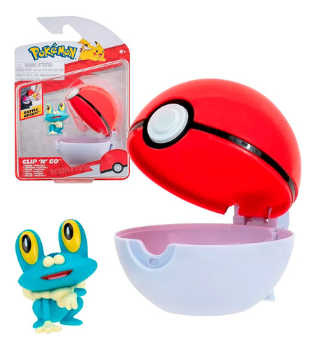 Pokemon Pokebola + Figura Original Poke Ball Clip N Go Sk