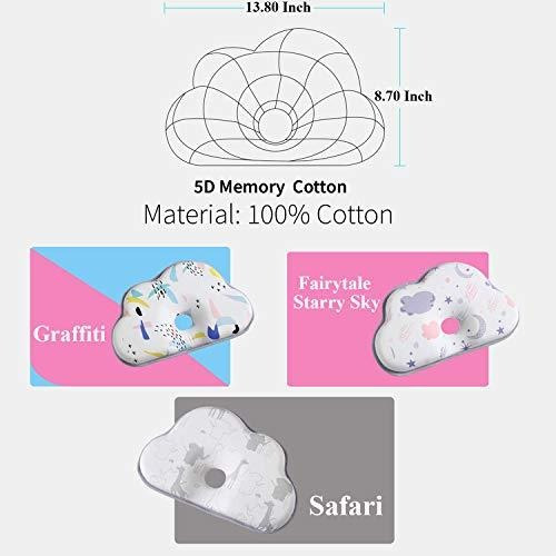 Almohada Reinsta Baby Pillow For Newborn Prevent Flat Head (