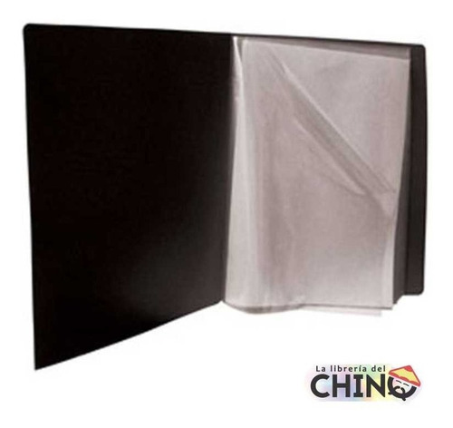 Imagen 3 de 4 de Carpeta The Pel A3 Con 20 Folios Transparentes. Color Negro