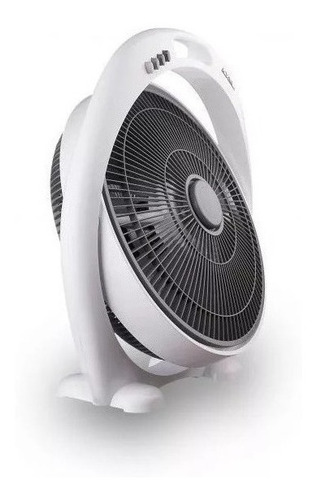 Ventilador de piso Axel AX-TV16 turbo blanco con 5 palas color gris, 16" de diámetro 220 V