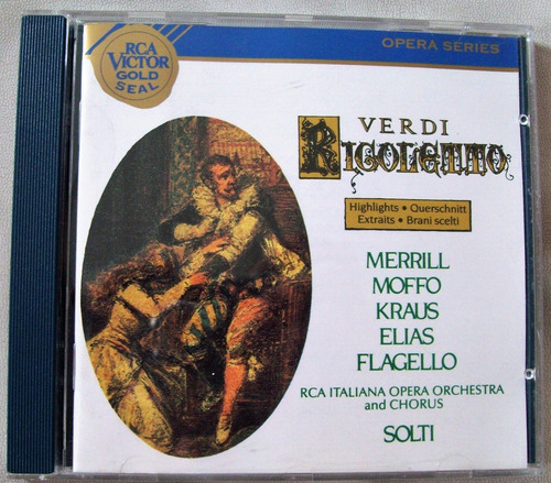 Verdi Rigoletto Merrill Moffo Kraus Solti 1 Cd ( Am ) 